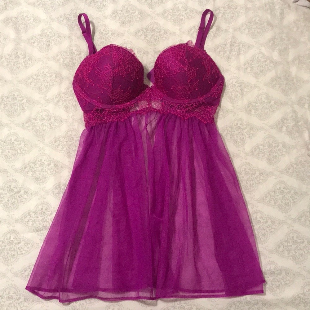 NWOT Victoria’s Secret Babydoll Lingerie 32D